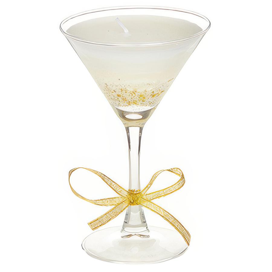 Martini Glass Gel Candle